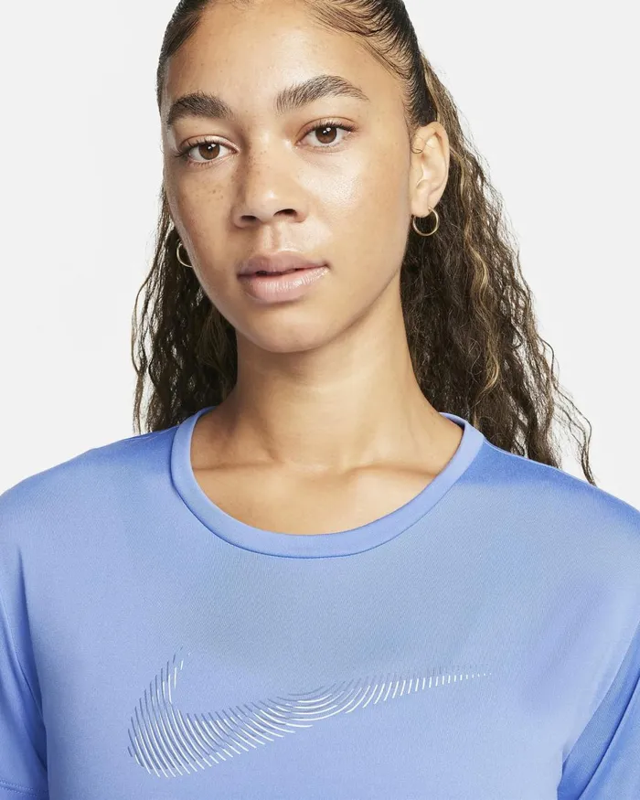 Women Nike All Clothing DriFIT Swoosh Polardiffused Blue