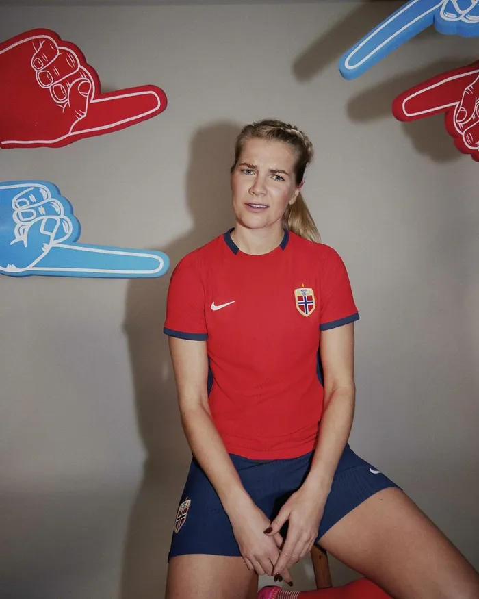 Women Nike All Clothing Norway 2023 Stadium Home Global Redglobal Bluewhite