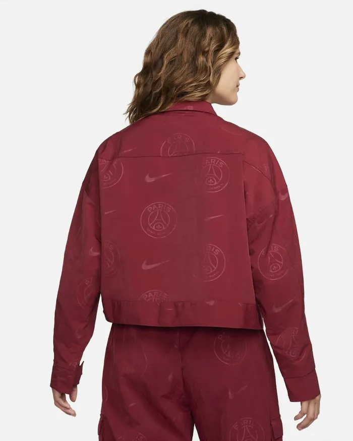Women Nike All Clothing Paris SaintGermain Essential Team Redgold Suede