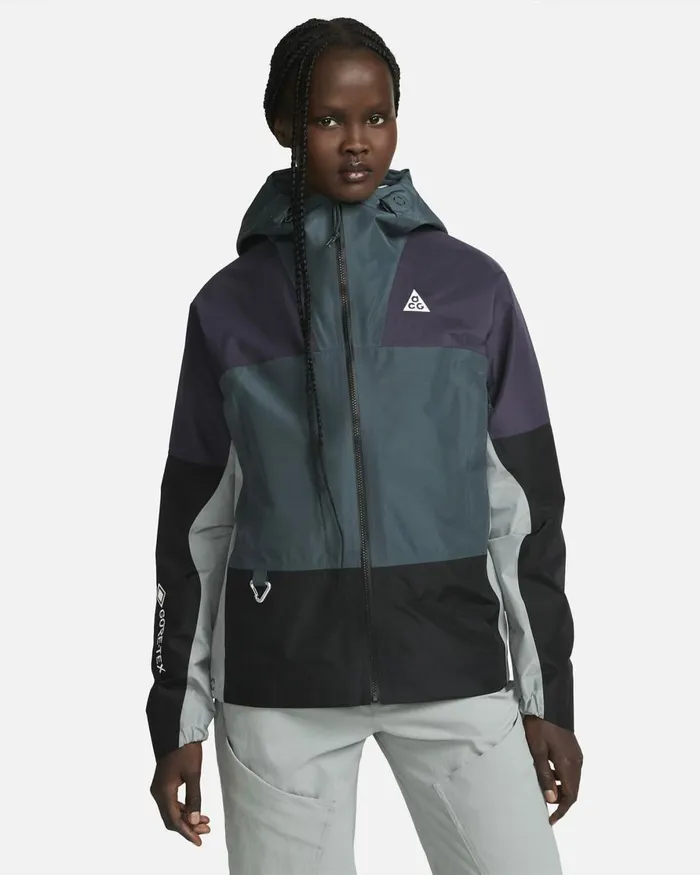 Women Nike All Clothing StormFIT ADV ACG 039Chain Of Craters039 Faded Sprucegridironmica Greensummit White