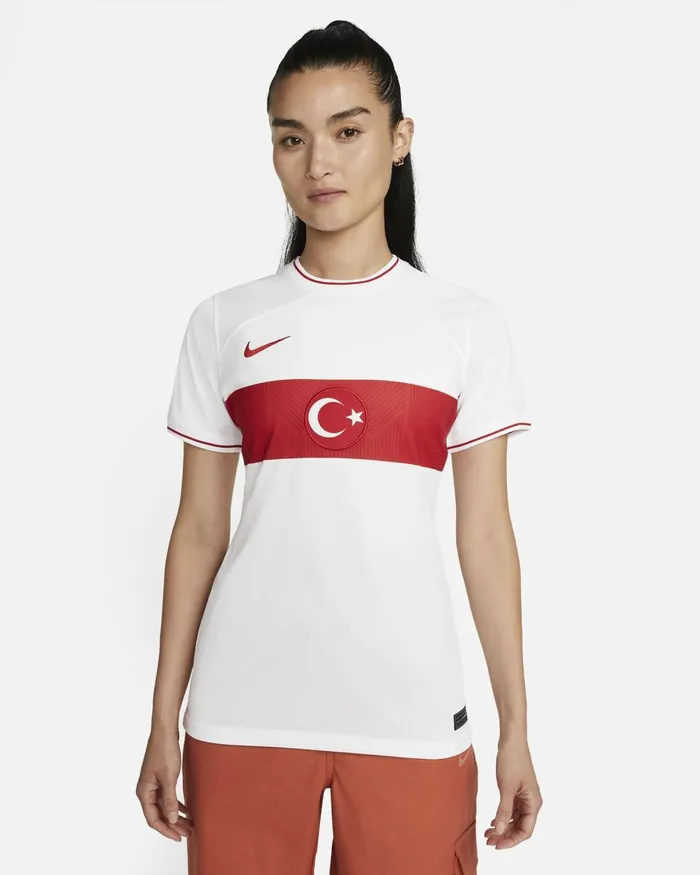 Women Nike All Clothing Trkiye 202223 Stadium Home Whiteuniversity Reduniversity Red