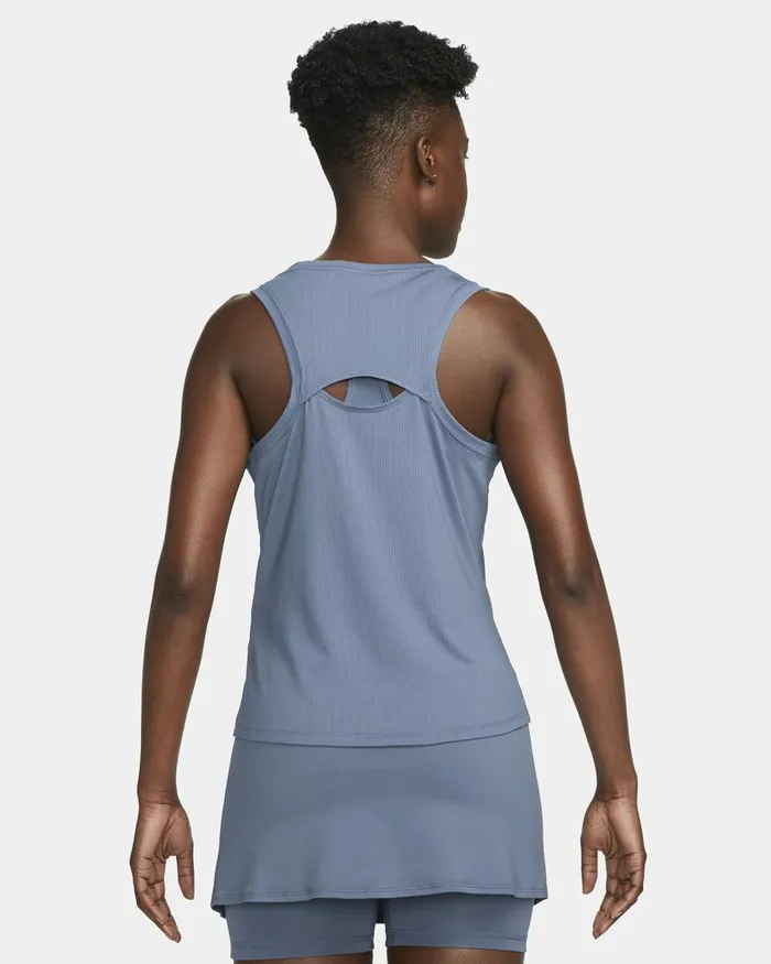 Women Nike Tops And TShirts NikeCourt Victory Diffused Bluewhite