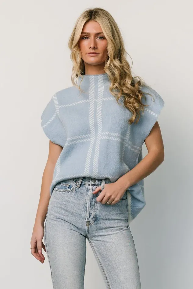 Women Nola Sweater Top Light Blue Baltic Born Sweaters Women Nola Sweater Top Light Blue Baltic Born Sweaters