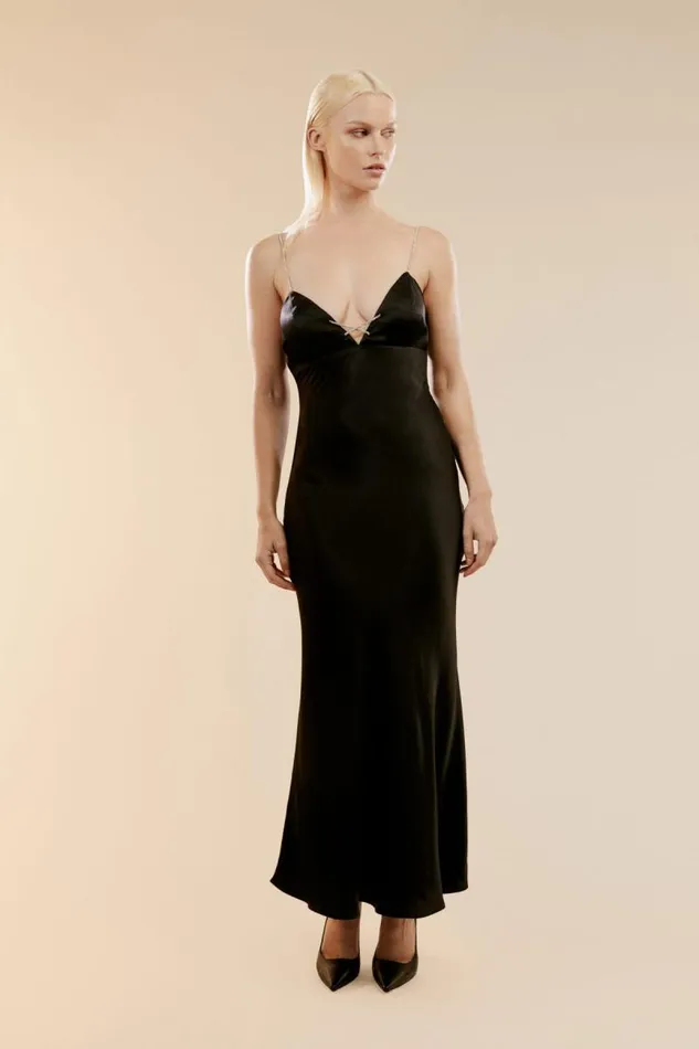 Women Occasion Dresses Bardot Lili Midi Dress In Black Black