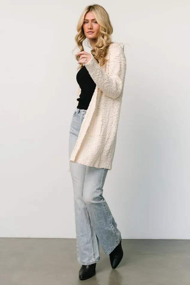 Women Oxford Pocket Cardigan Cream Baltic Born Sweaters Women Oxford Pocket Cardigan Cream Baltic Born Sweaters