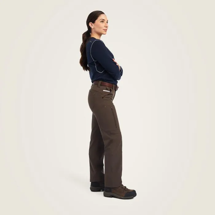 Women Pants and Shorts Ariat Rebar DuraStretch DriTEK Softshell Straight Pant Wren