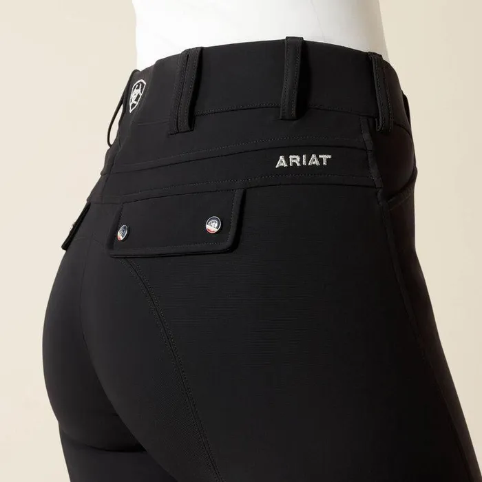 Women Pants and Shorts Ariat Tri Factor Grip Knee Patch Breech Black