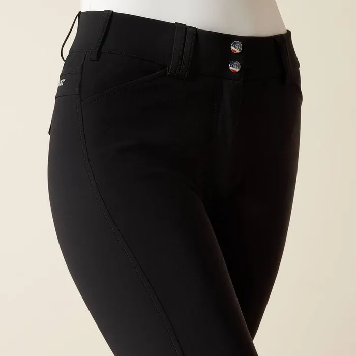 Women Pants and Shorts Ariat Tri Factor Grip Knee Patch Breech Black