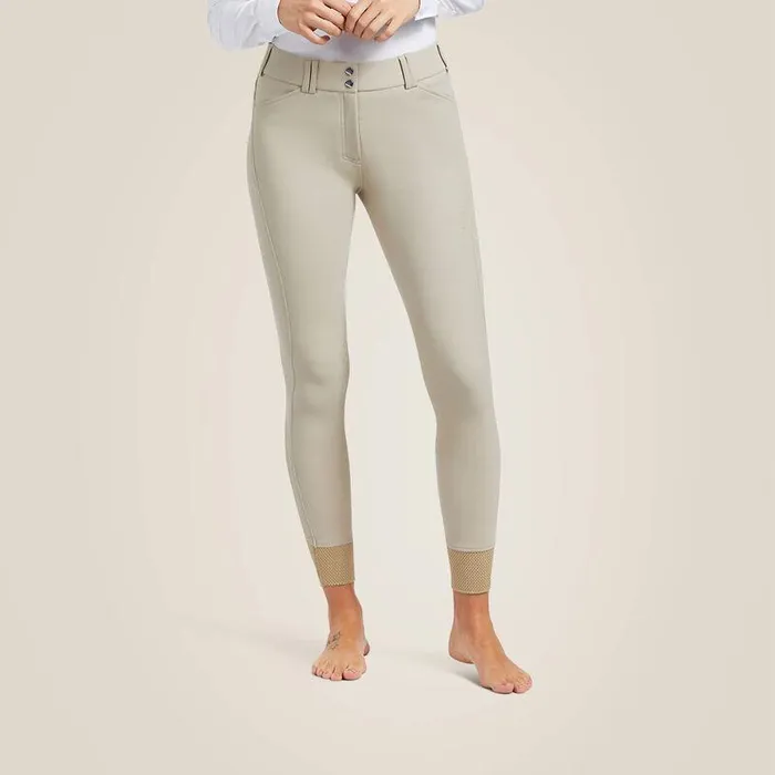 Women Pants and Shorts Ariat Tri Factor Grip Knee Patch Breech Tan