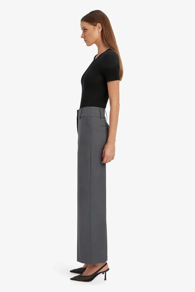 Women Pants Bardot Maika Straight Leg Pant In Dark Grey Dark Grey Women Pants Bardot Maika Straight Leg Pant In Dark Grey Dark Grey