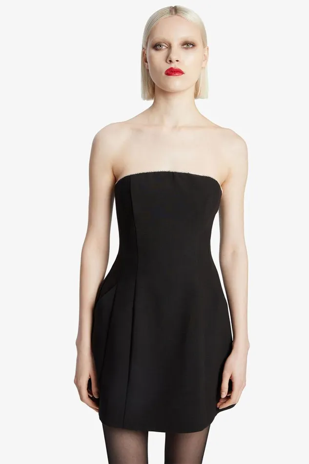 Women Party Dresses Bardot Karoline Trim Hourglass Dress In Black Black