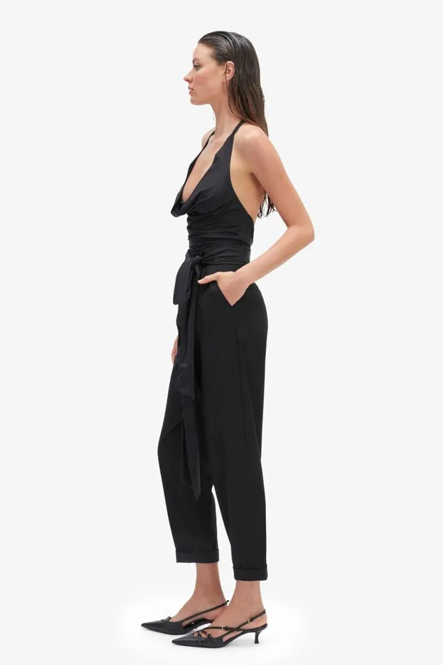 Women Party Tops Bardot Francine Cowl Neck Top In Black Black Women Party Tops Bardot Francine Cowl Neck Top In Black Black