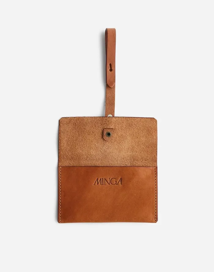 Women Pouches and Wallets Madewell MINGA Leather Wrap Wallet Honey