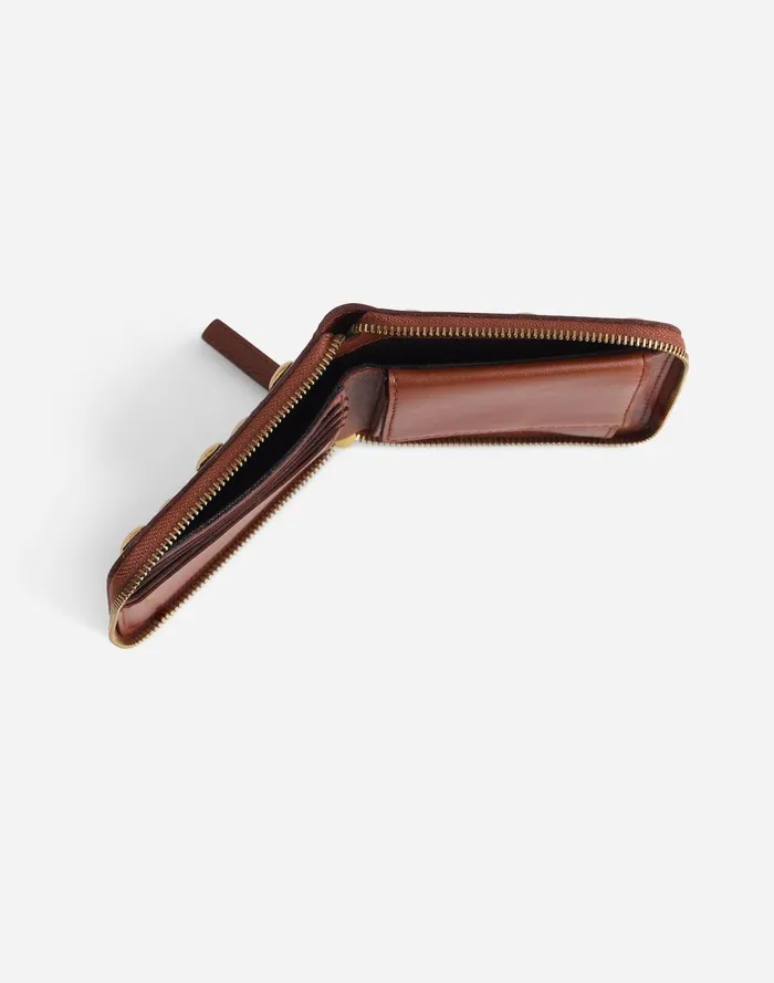Women Pouches and Wallets Madewell The Essential Zip Wallet Soft Mahogany