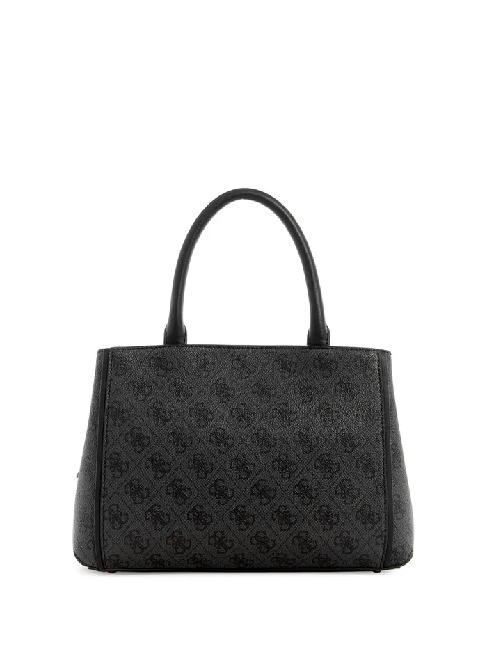 Women Satchel GUESS Black Logo Izzy Small Girlfriend Satchel Bag Women Satchel GUESS Black Logo Izzy Small Girlfriend Satchel Bag