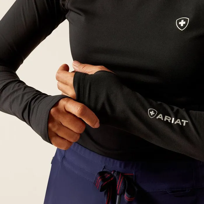 Women Scrubs Ariat VentTEK Underscrub Baselayer Black Women Scrubs Ariat VentTEK Underscrub Baselayer Black