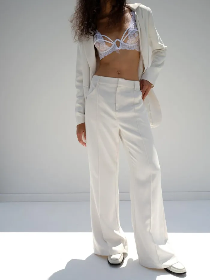 Women Shannon Pant White For Love and Lemons Bottoms Women Shannon Pant White For Love and Lemons Bottoms