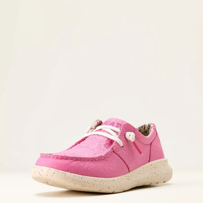Women Shoes and Sneakers Ariat Hilo Shoe Hot Pink Floral Emboss