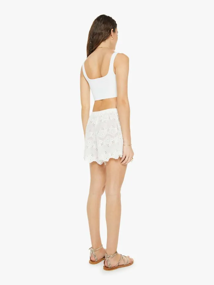Women Shorts Mother Denim Jasper Short White