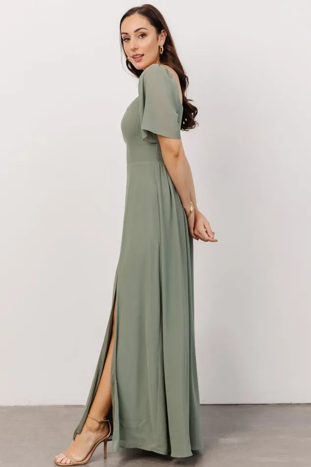 Women Sierra Sweetheart Maxi Dress Eucalyptus Baltic Born The Guest Edit Women Sierra Sweetheart Maxi Dress Eucalyptus Baltic Born The Guest Edit