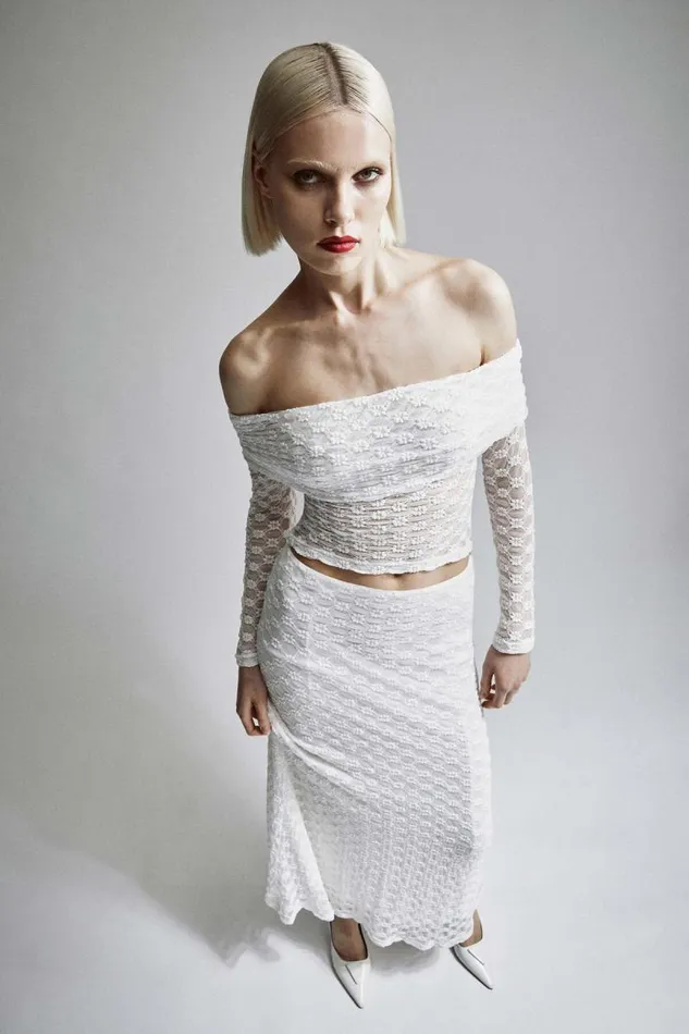 Women Skirts Bardot Adoni Mid Rise Maxi Skirt In Orchid White Orchid White