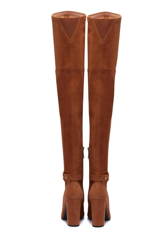 Women Sloane Over The Knee Boot Tan Holland Cooper Boots Women Sloane Over The Knee Boot Tan Holland Cooper Boots