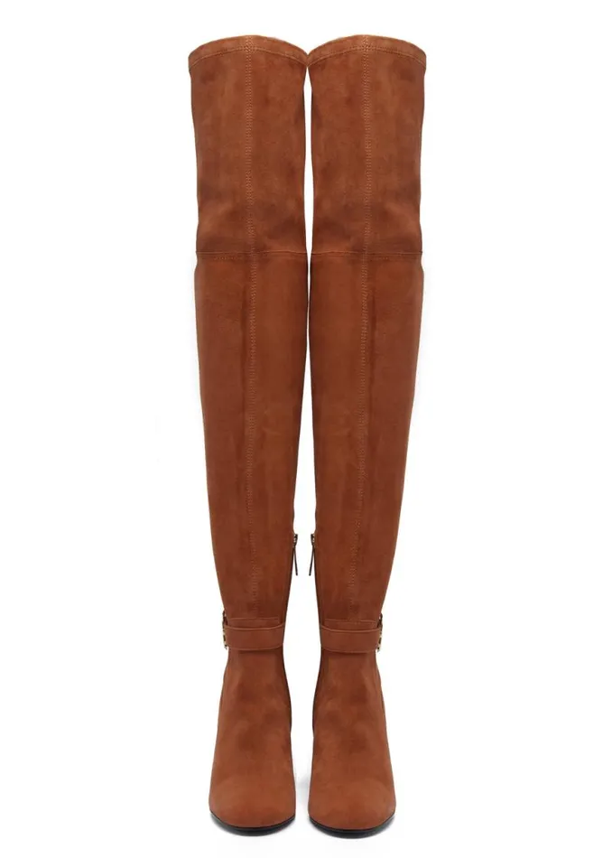 Women Sloane Over The Knee Boot Tan Holland Cooper Boots Women Sloane Over The Knee Boot Tan Holland Cooper Boots
