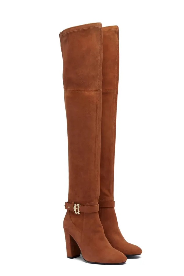 Women Sloane Over The Knee Boot Tan Holland Cooper Boots Women Sloane Over The Knee Boot Tan Holland Cooper Boots