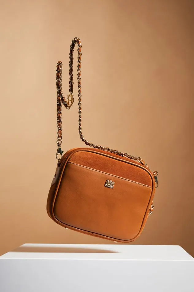 Women Soho Camera Bag Tan Suede Holland Cooper Bags