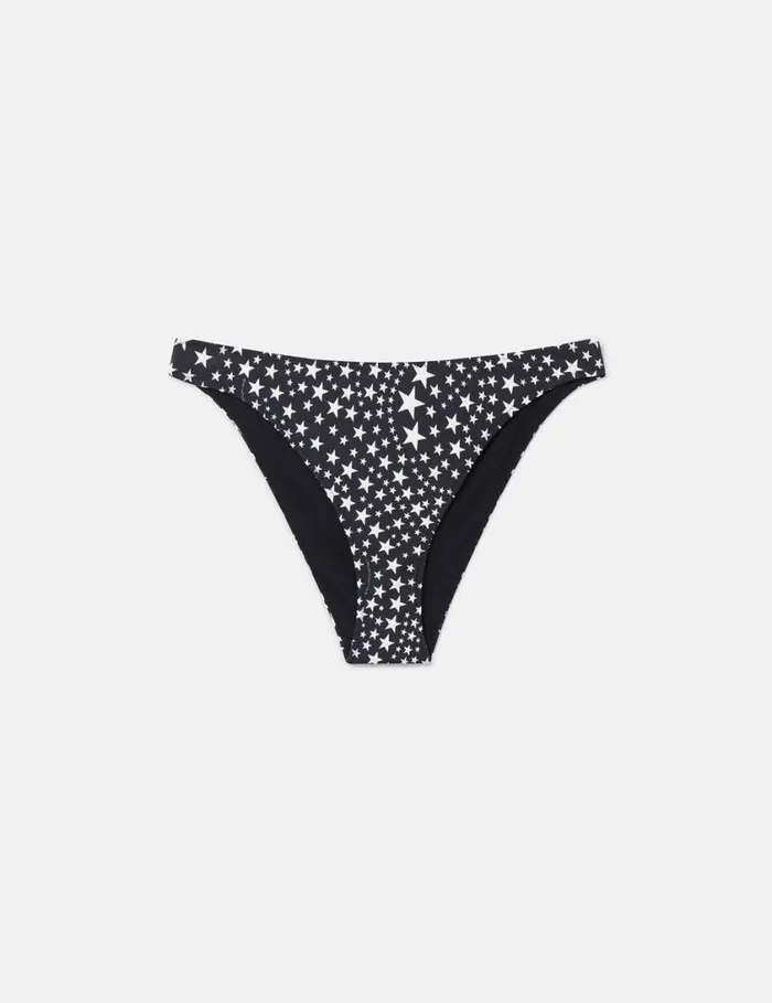 Women Star Print Mini Bikini Briefs Blackivory Stella McCartney Swimwear