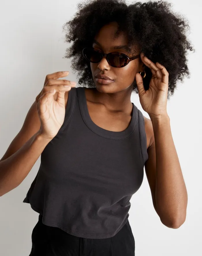 Women Sunglasses Madewell Russell Oval Sunglasses Afterglow Red Tort