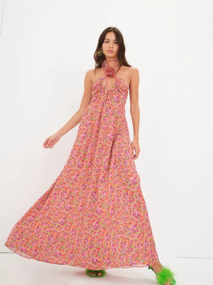 Women Suzette Maxi Dress Pink For Love and Lemons Dresses
