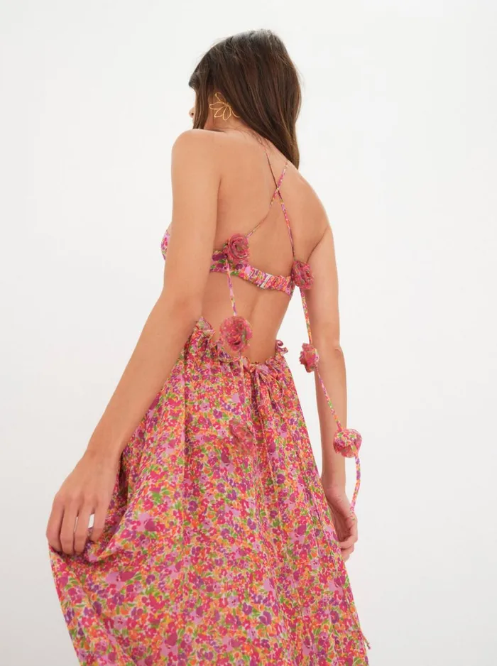 Women Suzette Maxi Dress Pink For Love and Lemons Dresses
