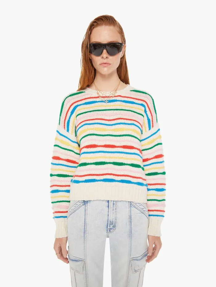 Women Sweaters Mother Denim The Jumper White natural