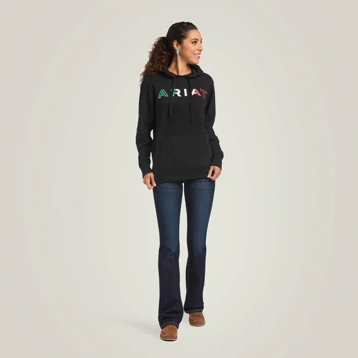 Women Sweatshirts and Hoodies Ariat Mexico Hoodie Black Women Sweatshirts and Hoodies Ariat Mexico Hoodie Black