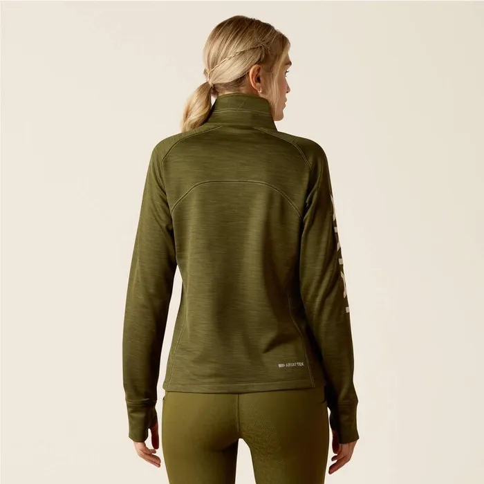 Women Sweatshirts and Hoodies Ariat Tek Team 12 Zip Sweatshirt Winter Moss