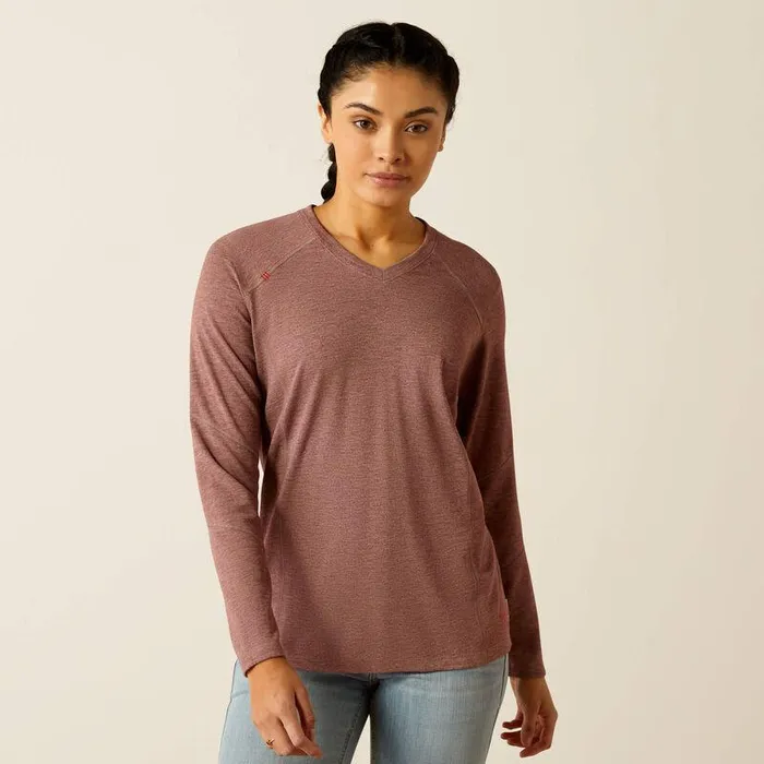 Women TShirts and Tops Ariat FR Primo Baselayer Rose Taupe