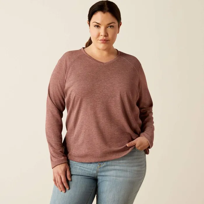 Women TShirts and Tops Ariat FR Primo Baselayer Rose Taupe