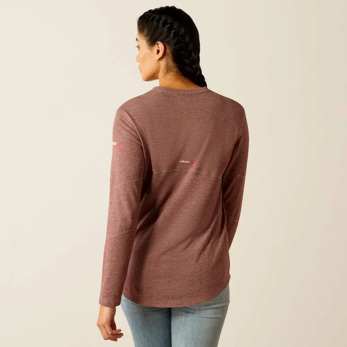 Women TShirts and Tops Ariat FR Primo Baselayer Rose Taupe