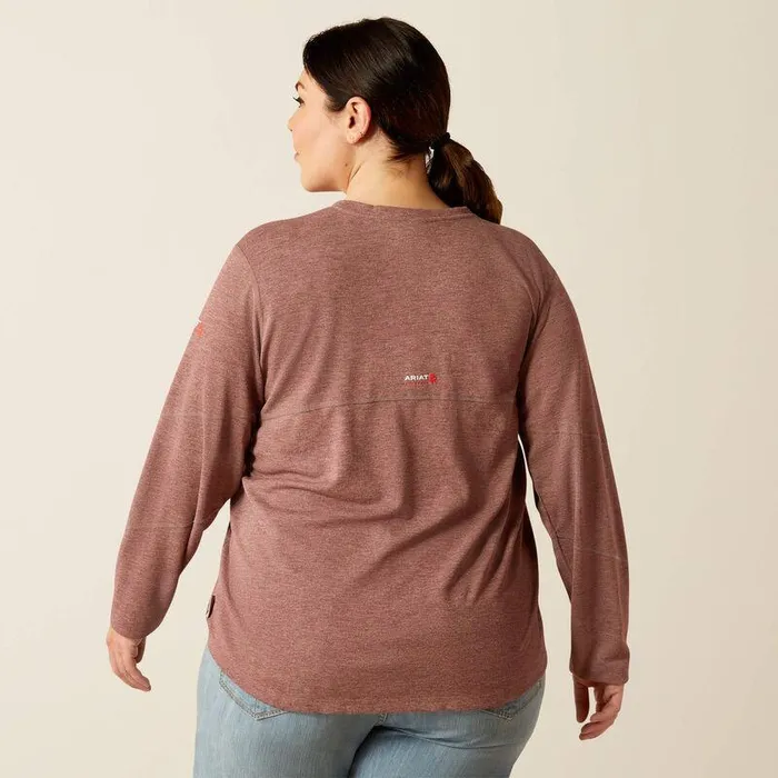 Women TShirts and Tops Ariat FR Primo Baselayer Rose Taupe