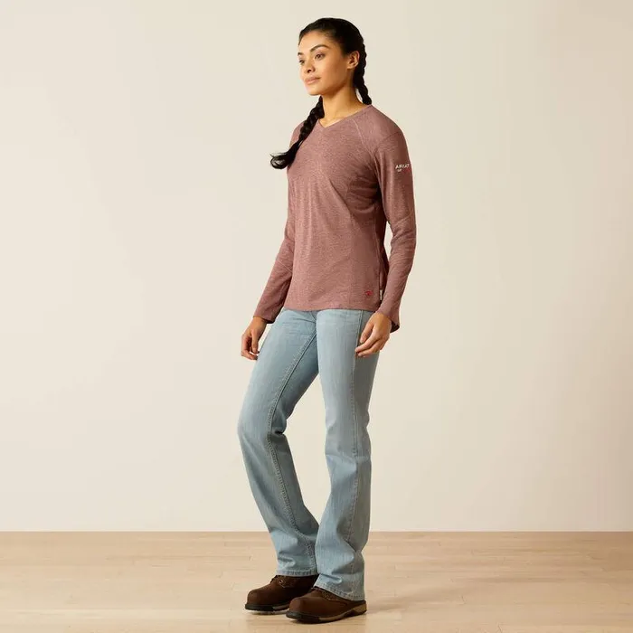 Women TShirts and Tops Ariat FR Primo Baselayer Rose Taupe
