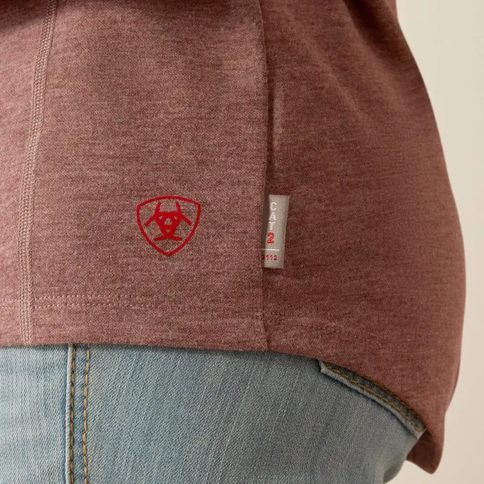 Women TShirts and Tops Ariat FR Primo Baselayer Rose Taupe