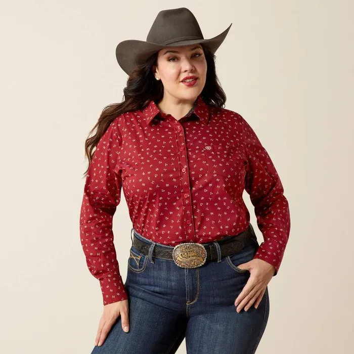 Women TShirts and Tops Ariat Kirby Stretch Shirt Cattle Brand