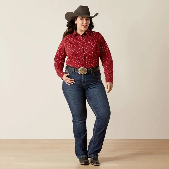 Women TShirts and Tops Ariat Kirby Stretch Shirt Cattle Brand