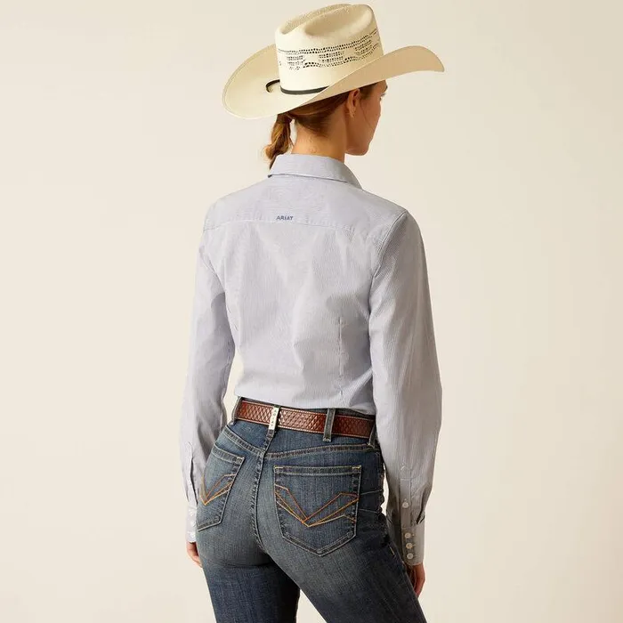 Women TShirts and Tops Ariat Kirby Stretch Shirt True Blue