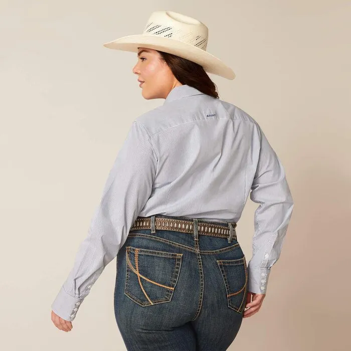 Women TShirts and Tops Ariat Kirby Stretch Shirt True Blue