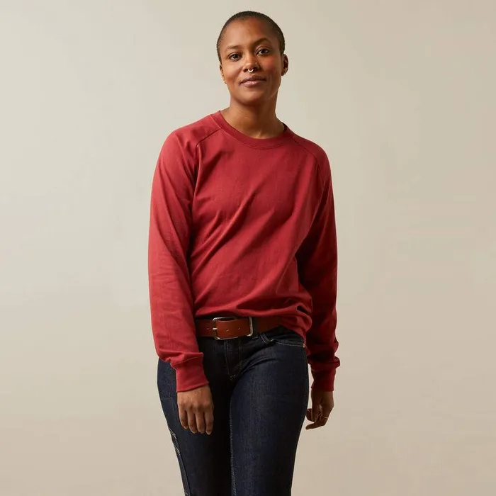 Women TShirts and Tops Ariat Rebar Cotton Strong Logo Graphic
