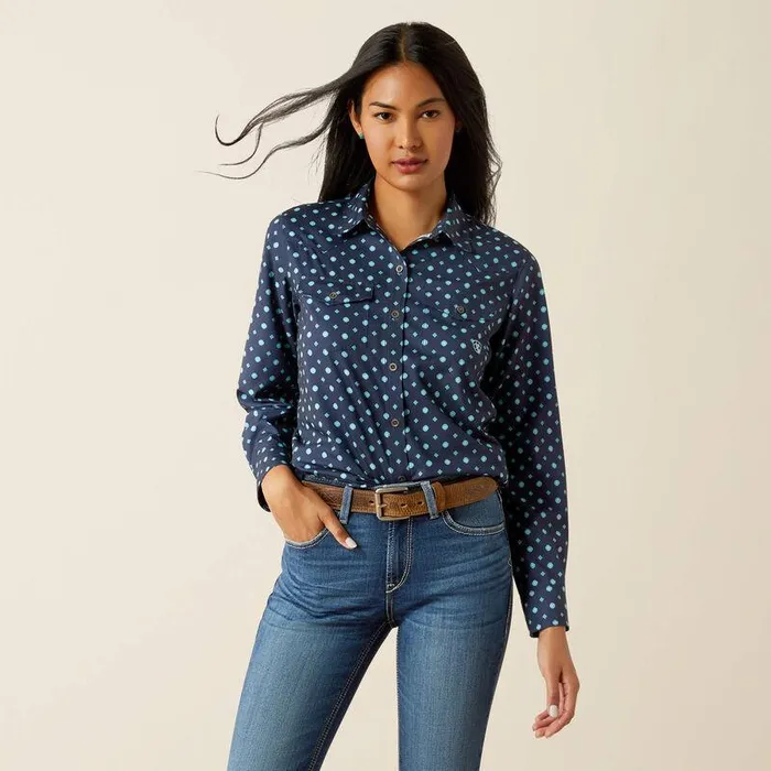 Women TShirts and Tops Ariat Western VentTEK Stretch Shirt Foulard