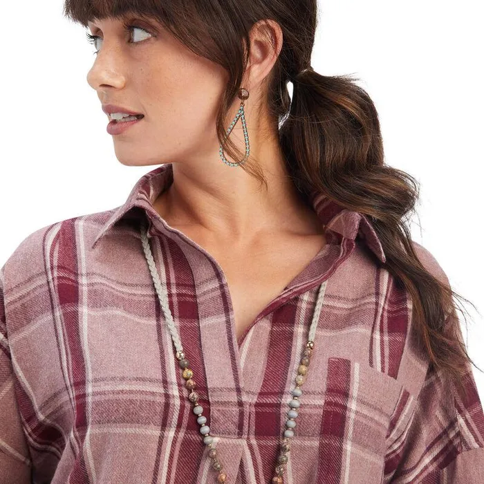 Women TShirts and Tops Ariat Wild West Tunic Wild West Plaid Women TShirts and Tops Ariat Wild West Tunic Wild West Plaid