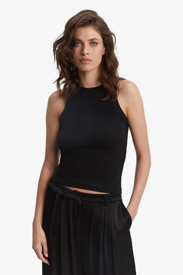 Women Tanks and Camis Bardot Hennesy Tank Top In Black Black Women Tanks and Camis Bardot Hennesy Tank Top In Black Black
